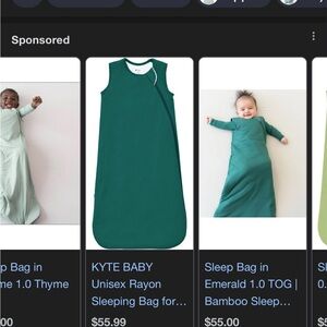 Kyte Baby Green Sleeping Bag